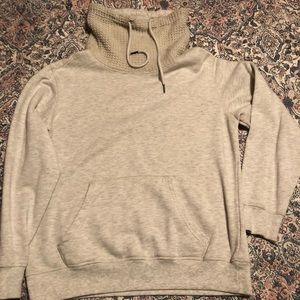 White with Gray Hoodie